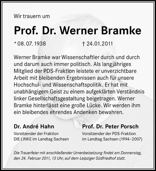 Bild zu Werner Bramke