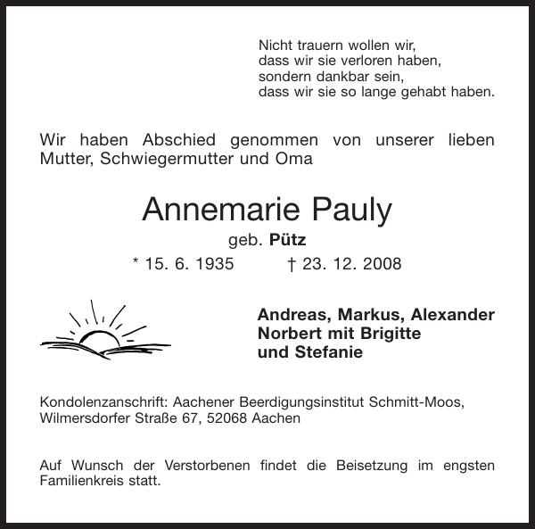 Bild zu Annemarie Pauly