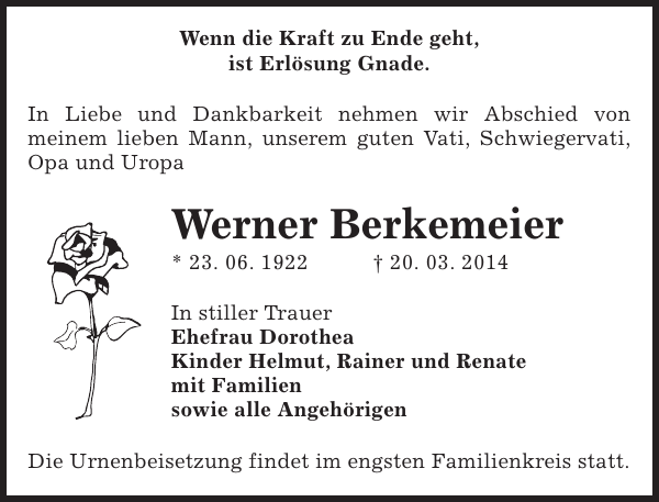 Bild zu Werner Berkemeier