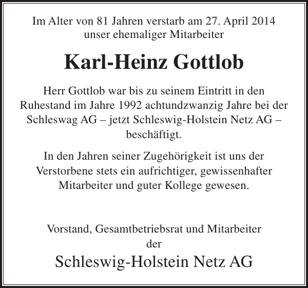 Bild zu Heinz Gottlob