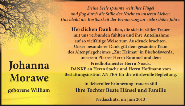 Bild zu Johanna Morawe