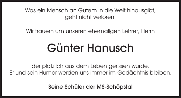 Bild zu Günter Hanusch