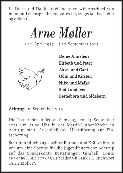 Bild zu Arne Møller