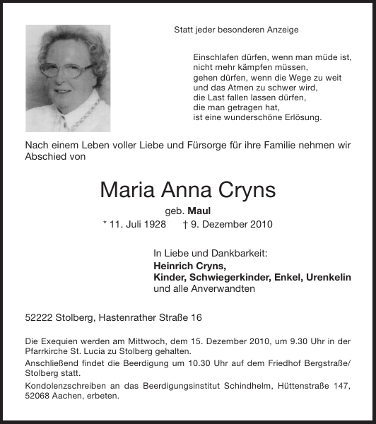 Bild zu Anna Cryns