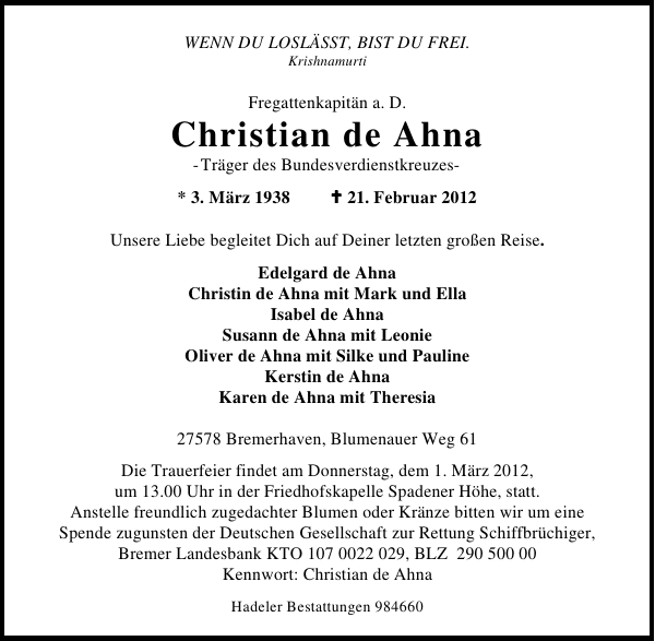 Bild zu Christian De Ahna