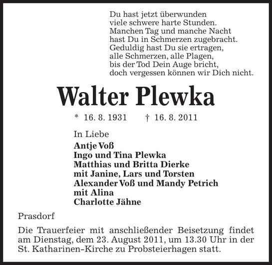 Bild zu Walter Plewka