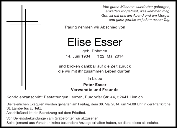 Bild zu Elise Esser