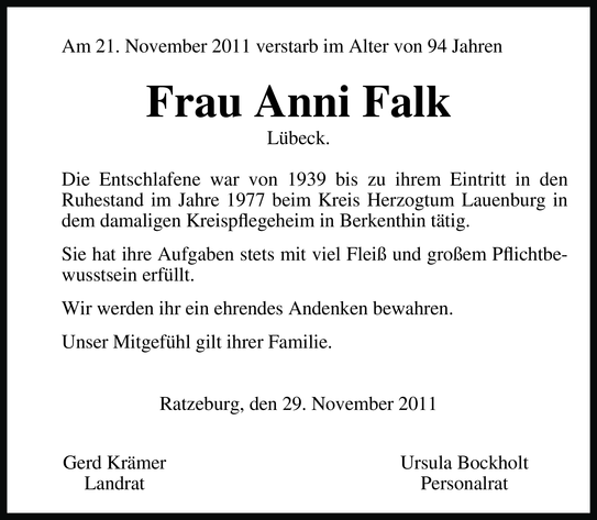 Bild zu Anni Falk