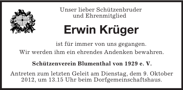 Bild zu Erwin Krüger