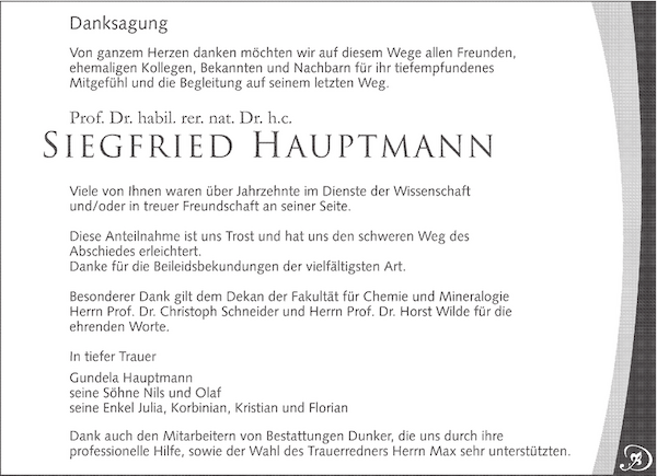 Bild zu Siegfried Hauptmann