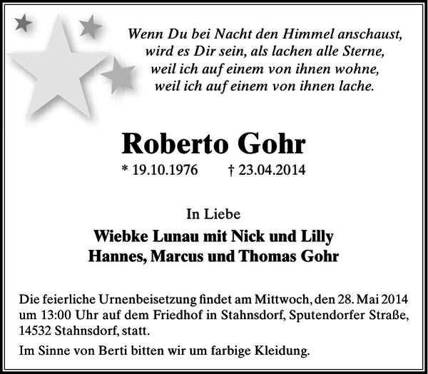 Bild zu Roberto Gohr